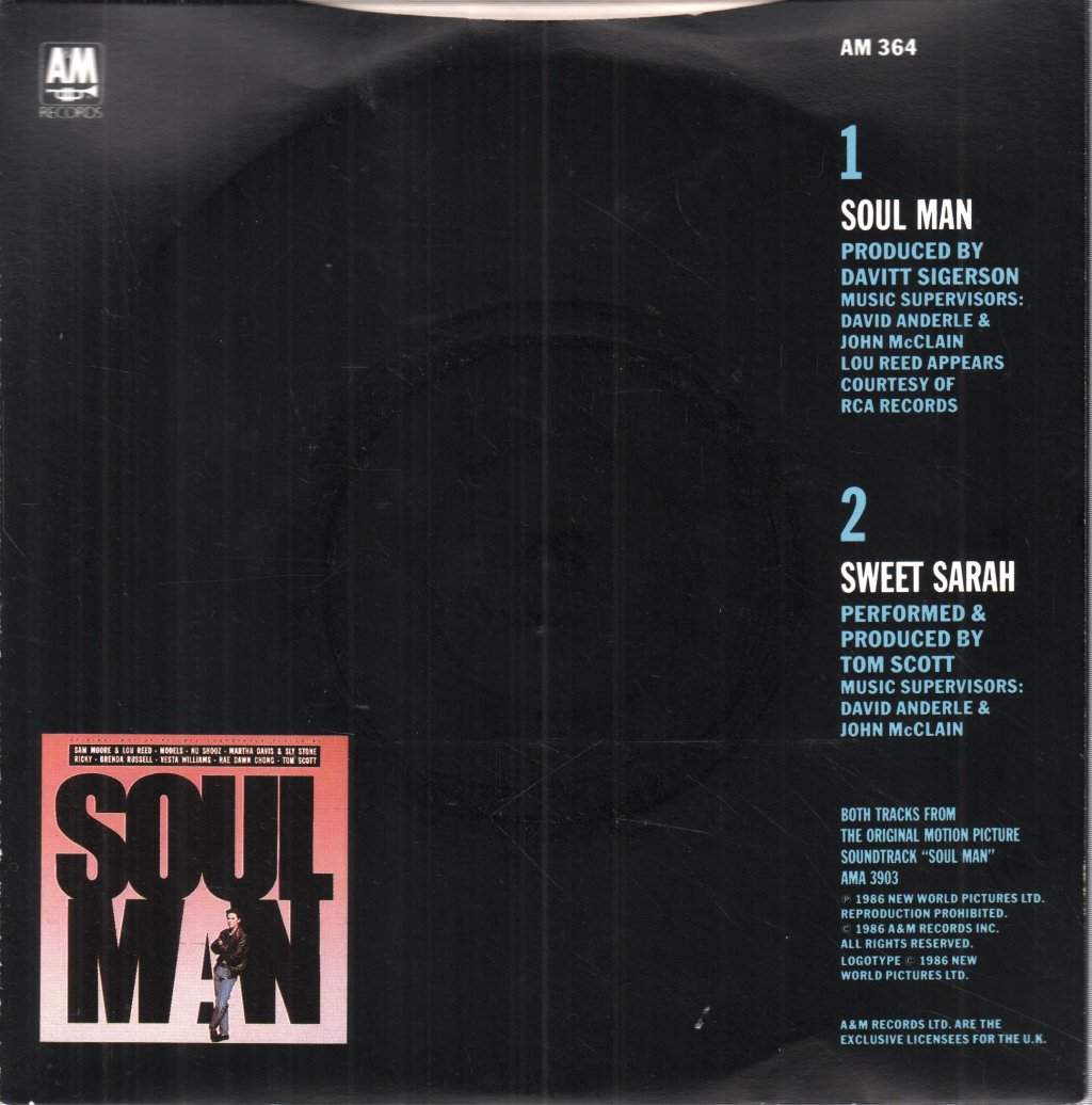 Sam Moore And Lou Reed - Soul Man - 7 Inch