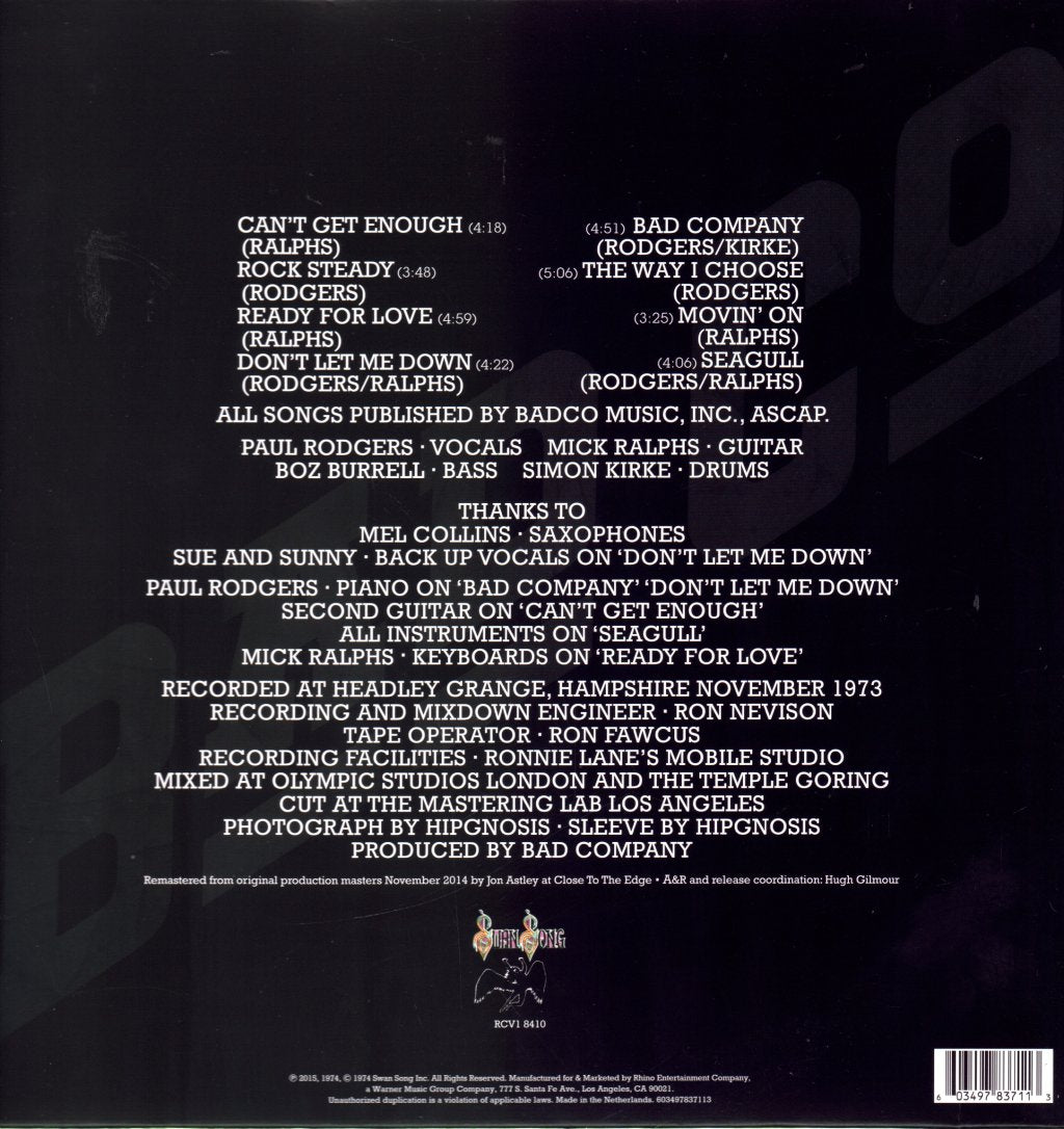 Bad Company - Bad Co - Lp