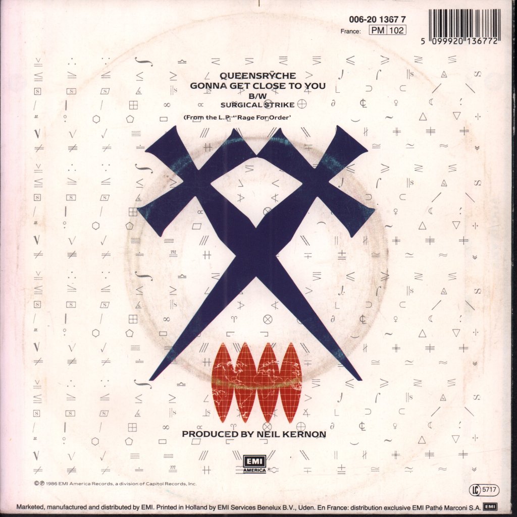 Queensryche - Gonna Get Close To You - 7 Inch