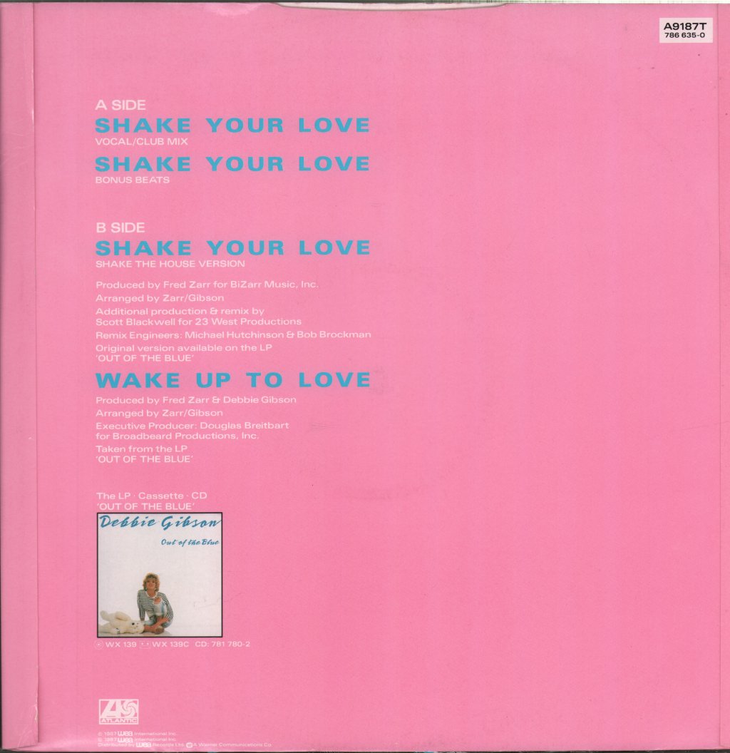 Debbie Gibson - Shake Your Love - 12 Inch