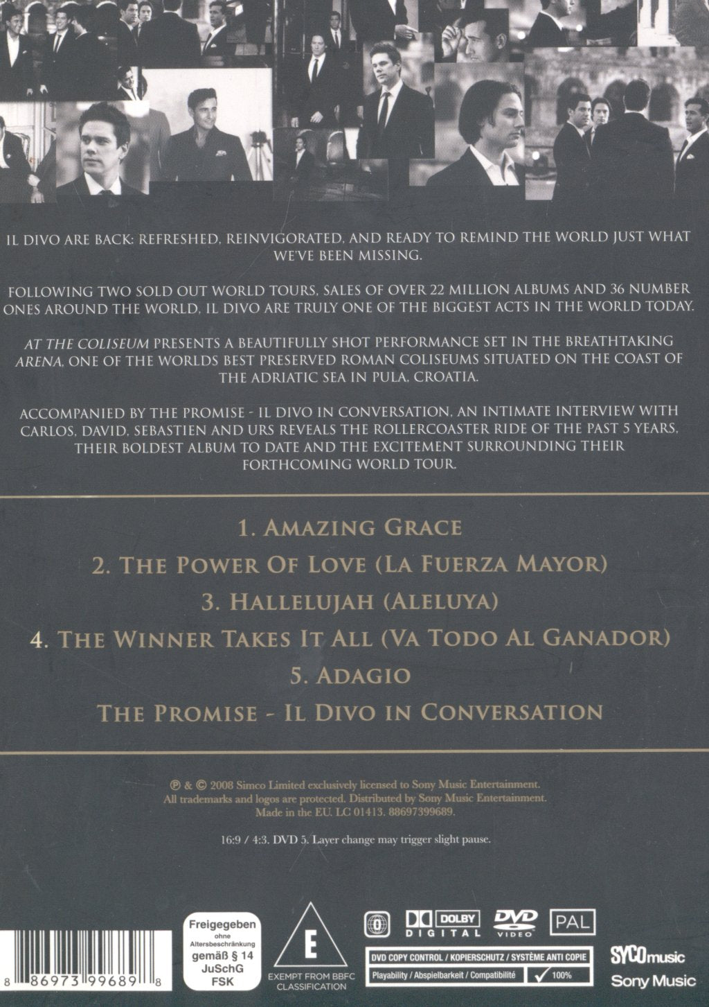 Il Divo - At The Coliseum - Dvd
