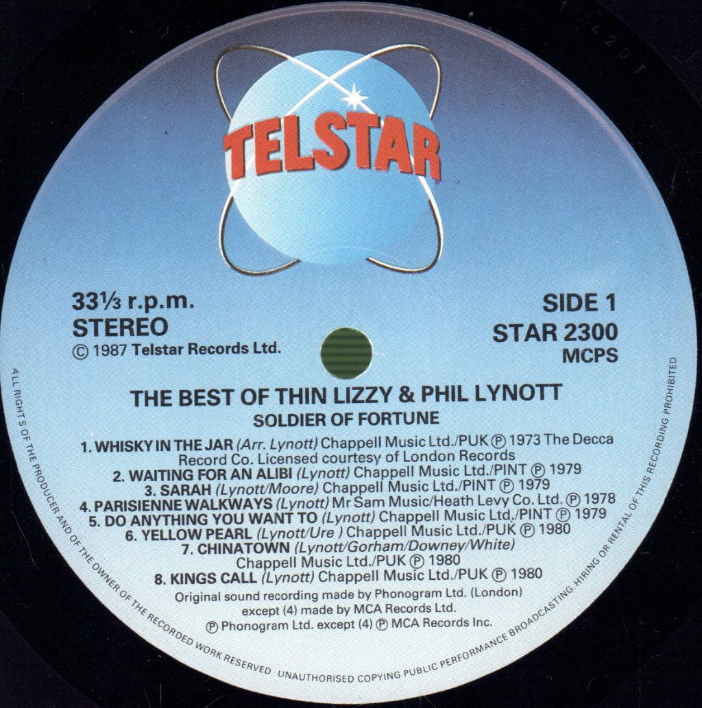 Phil Lynott And Thin Lizzy - Soldier Of Fortune (Best Of) - Lp