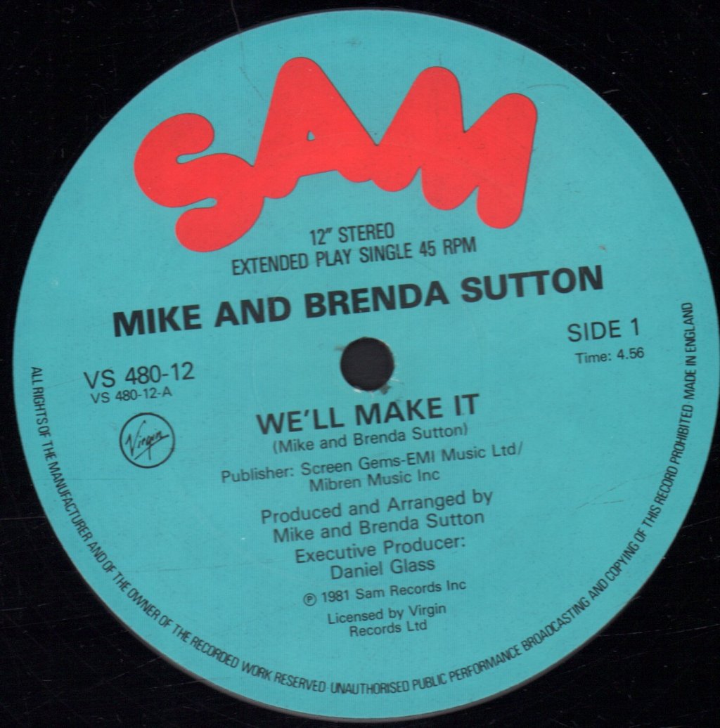 Mike And Brenda Sutton - We'll Make It - 12 Inch