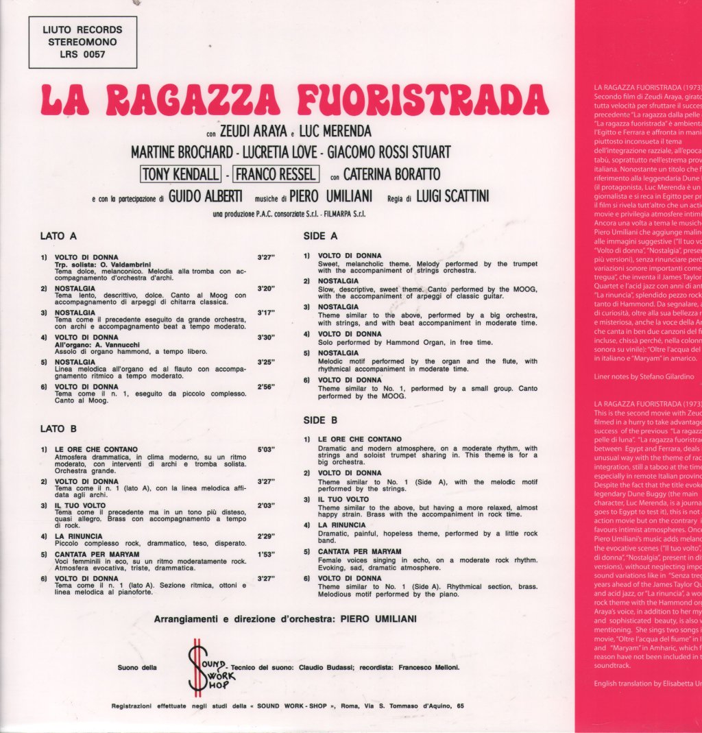 Piero Umiliani - La Ragazza Fuoristrada - Lp