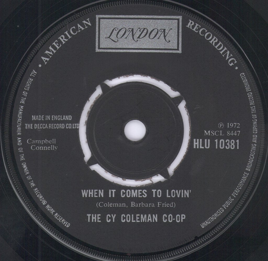 Cy Coleman Co-Op - What Are Heavy? - 7 Inch