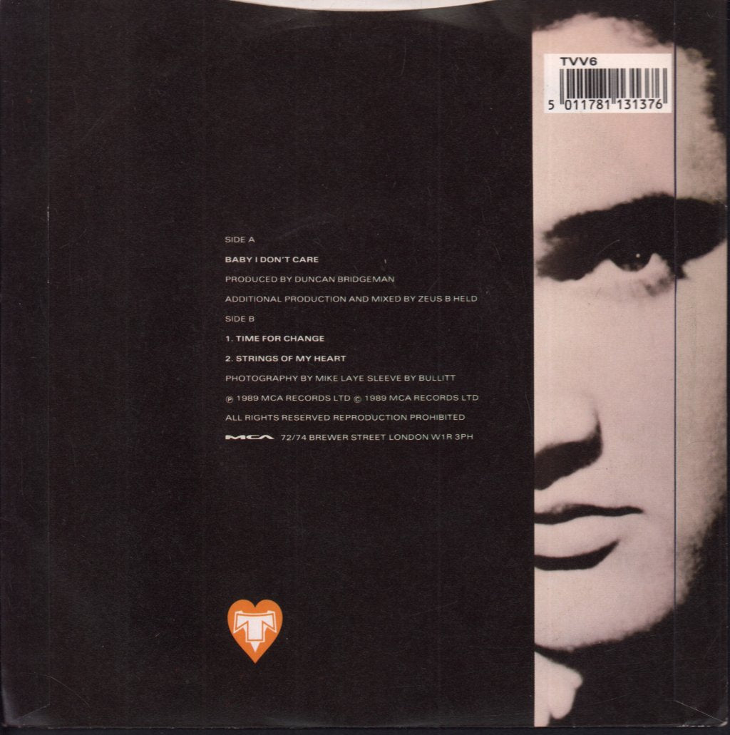Transvision Vamp - Baby I Don't Care - 7 Inch