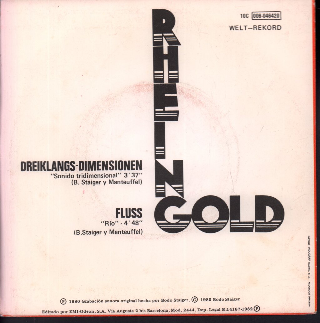 Rheingold - Sonido Tridimensional - 7 Inch