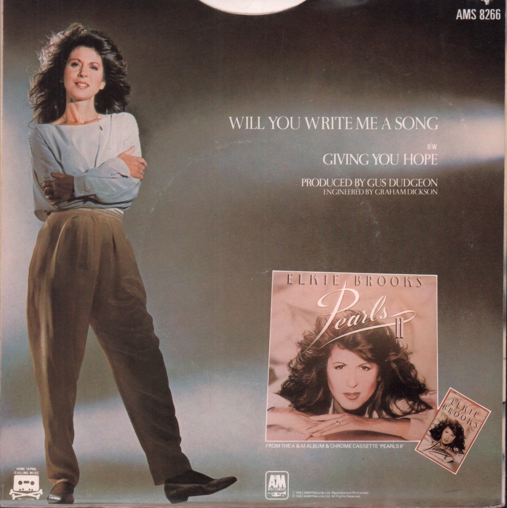 Elkie Brooks - Will You Write Me A Song - 7 Inch