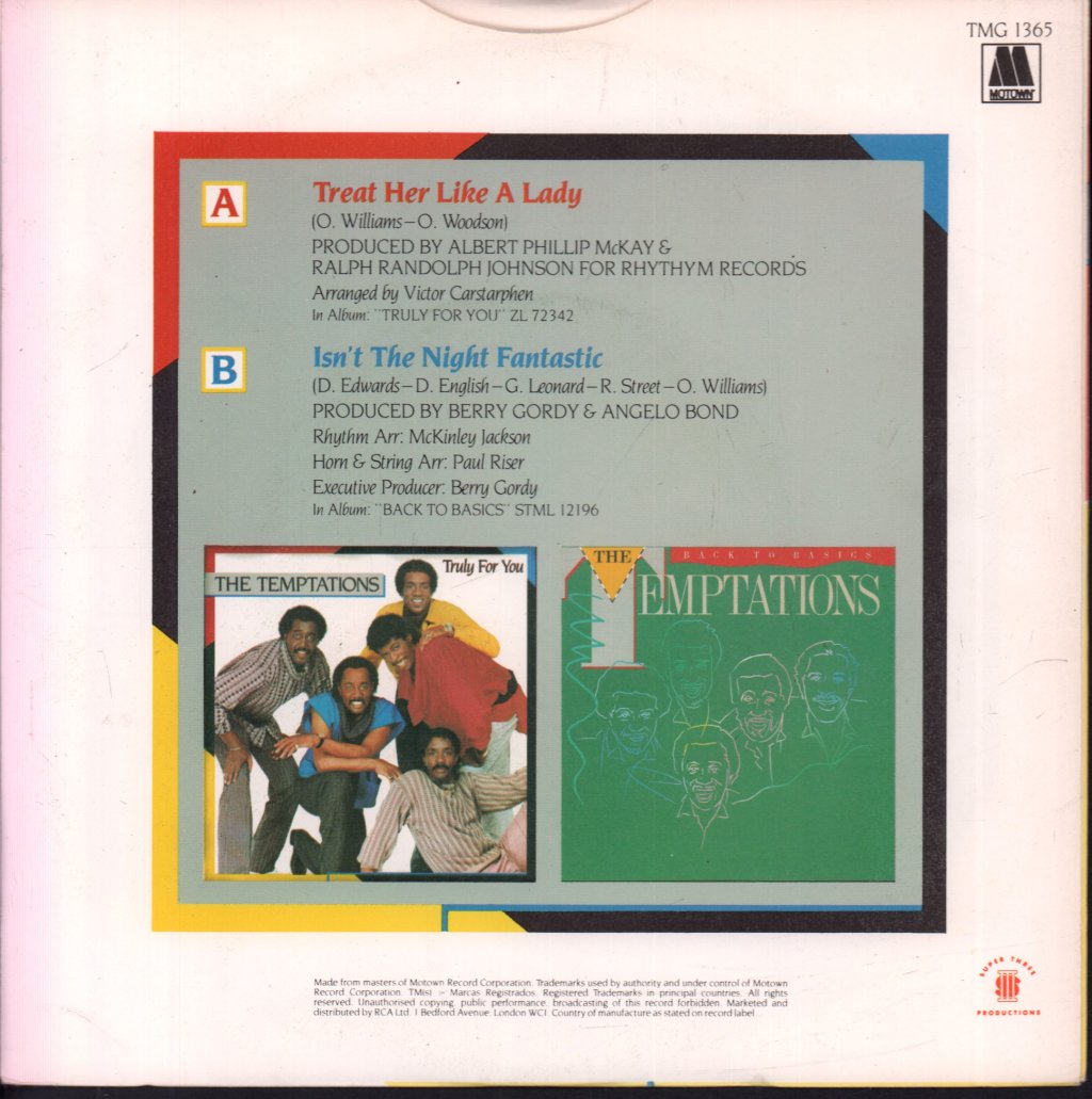 Temptations - Treat Her Like A Lady - 7 Inch