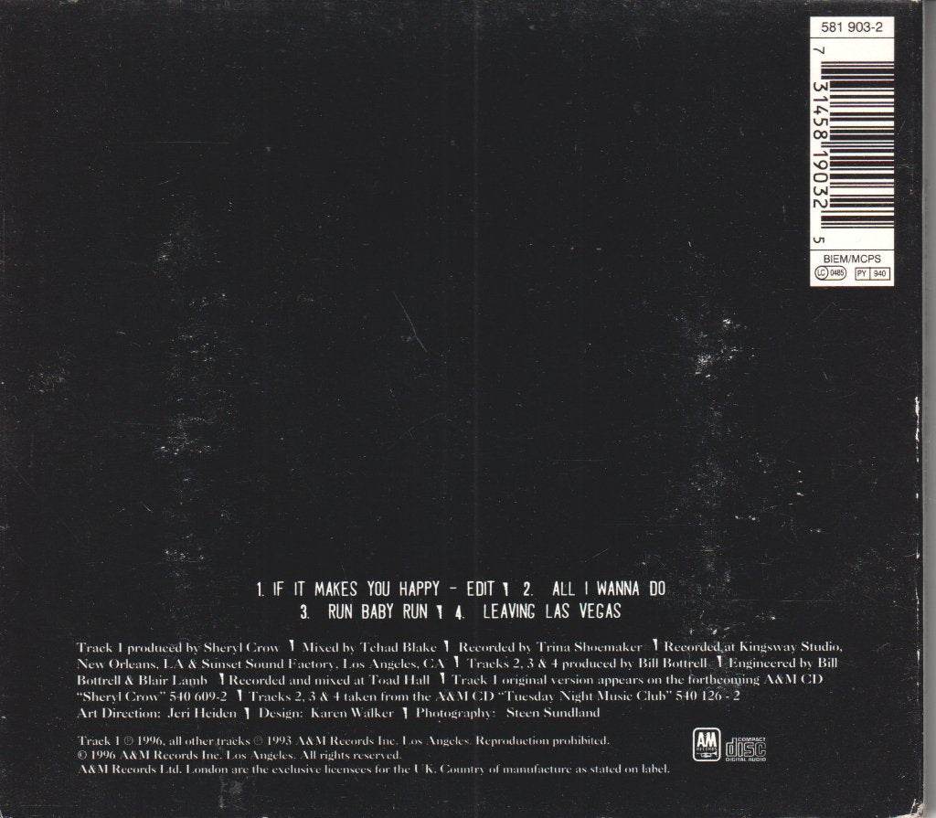 Sheryl Crow - If It Makes You Happy - Cd