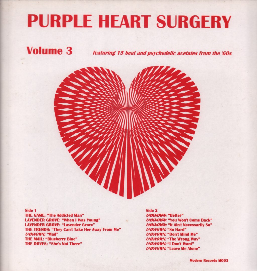 Purple Heart Surgery - Volume 3 - Lp