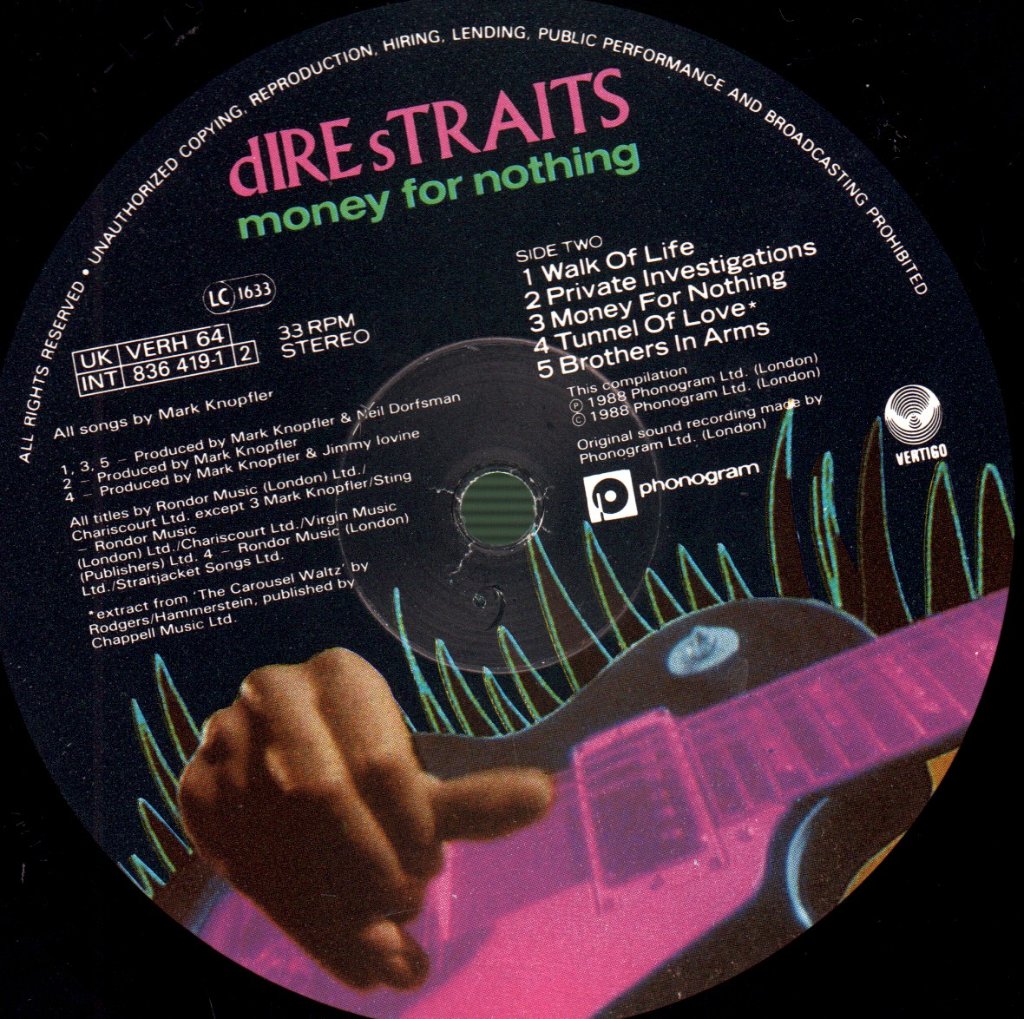 Dire Straits - Money For Nothing - Lp