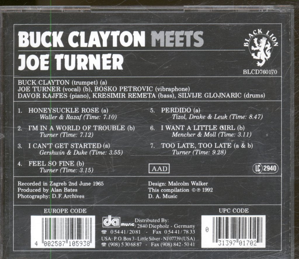 Big Joe Turner - Buck Clayton Meets Joe Turner - Cd
