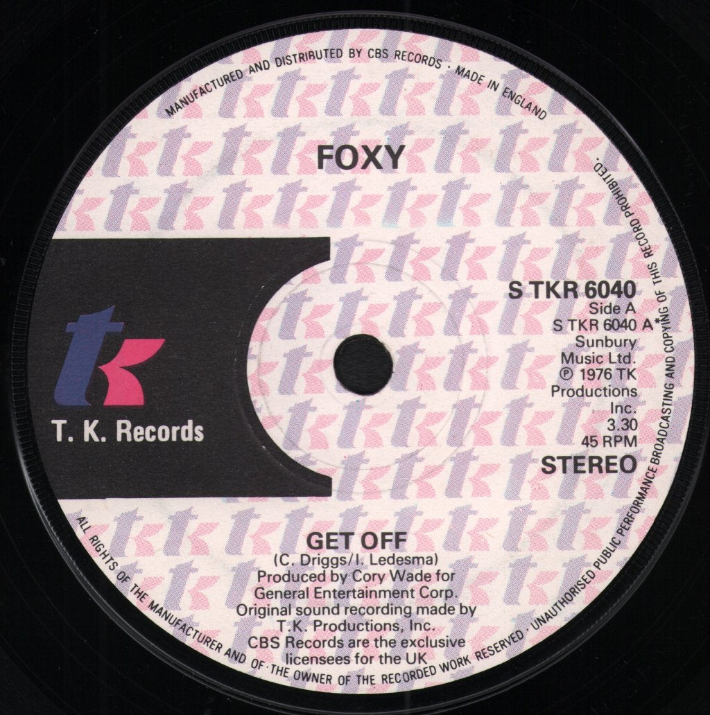 Foxy - Get Off - 7 Inch