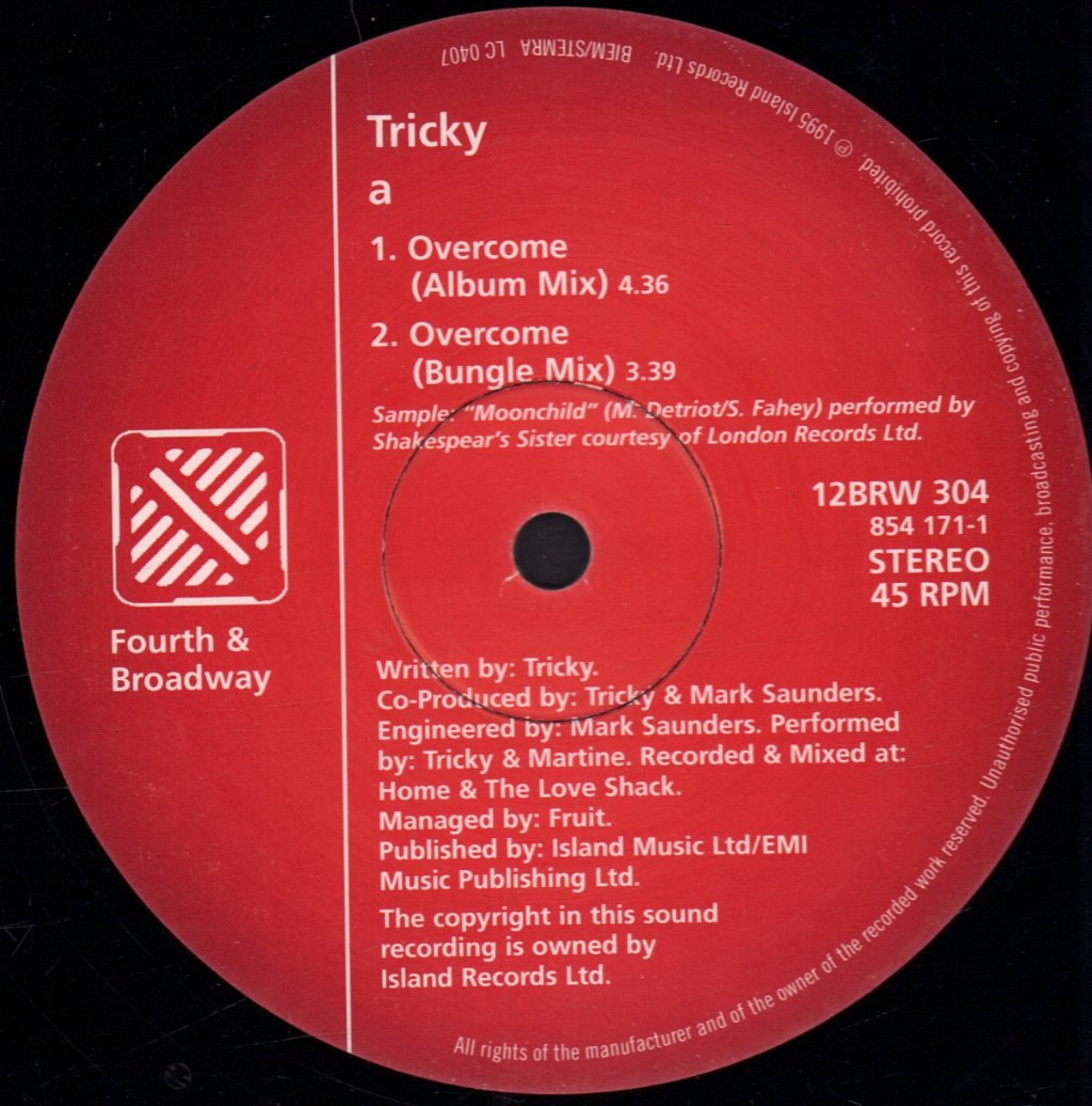 Tricky - Overcome - 12 Inch