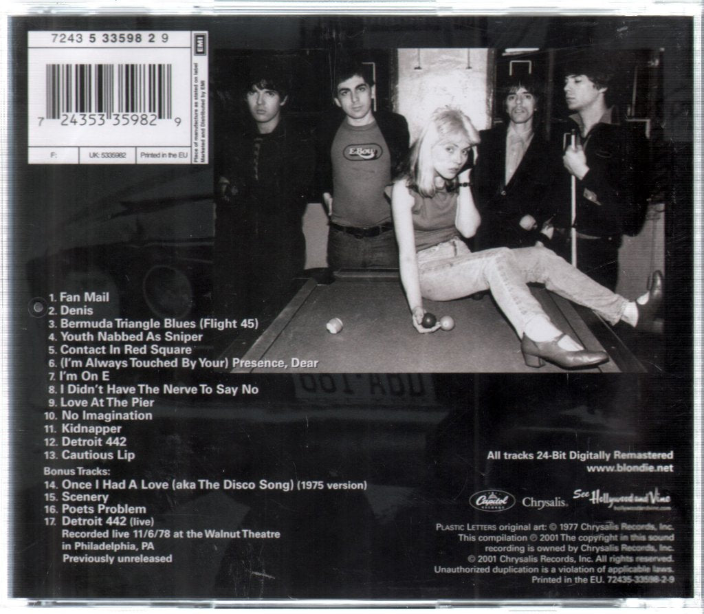 Blondie - Plastic Letters - Cd