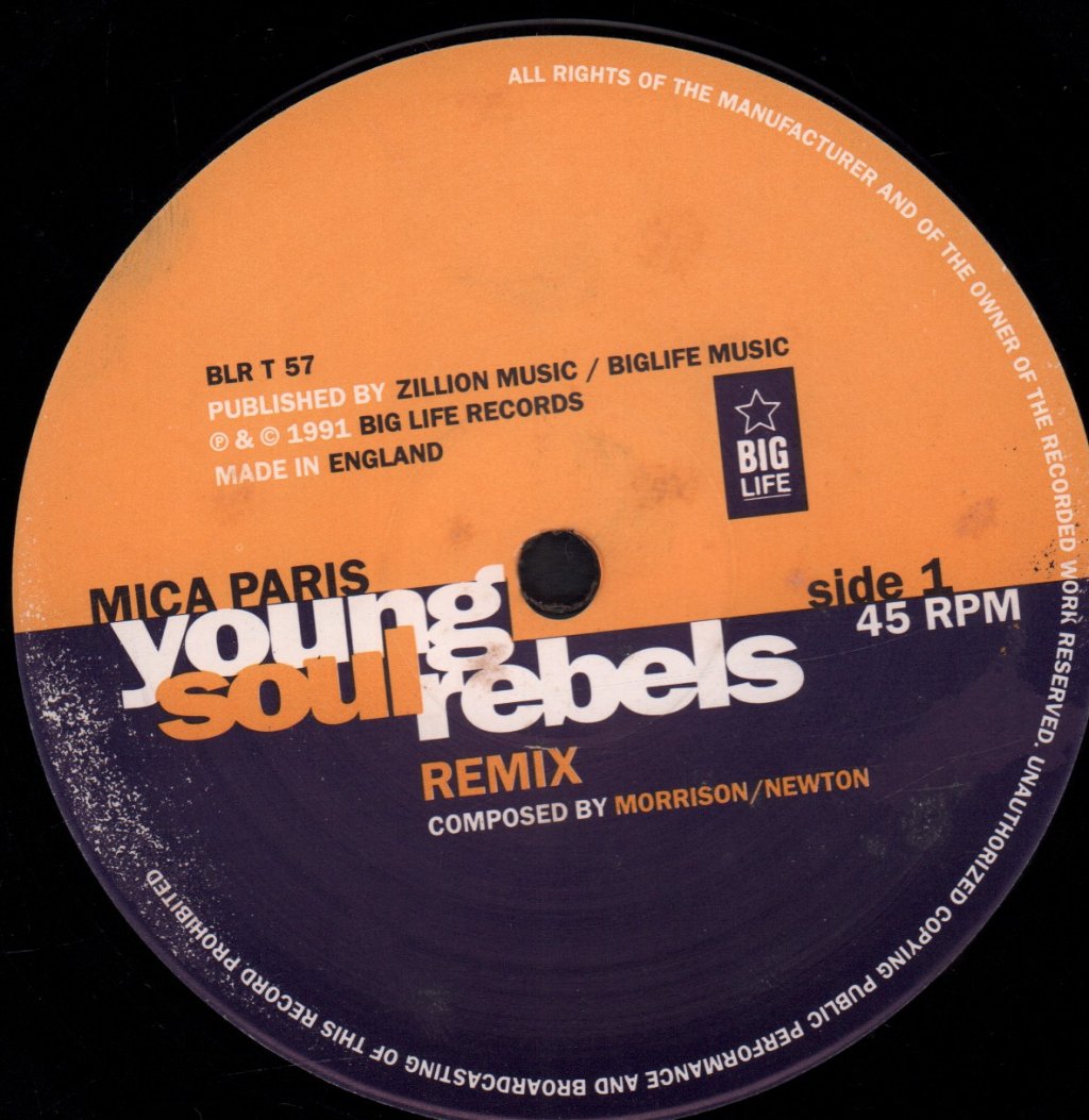 Mica Paris - Young Soul Rebels - 12 Inch