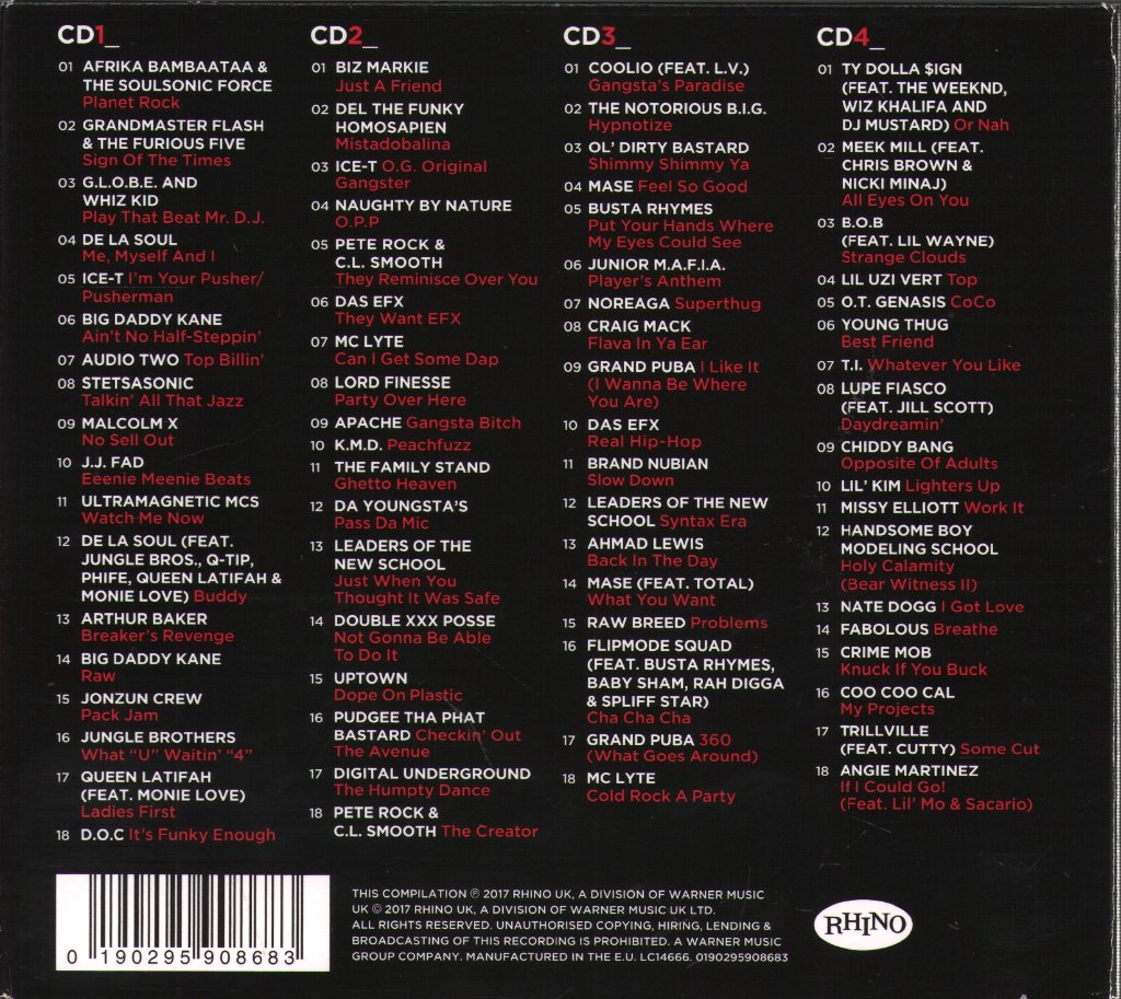 Various Artists - Hip-Hop History - The Ultimate Hip Hop Anthems - Cd Set