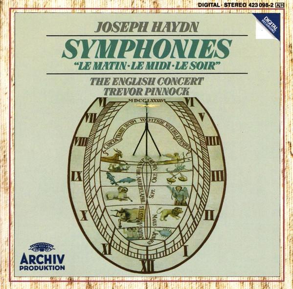 English Concert, Trevor Pinnock - Haydn - Symphonies "Le Matin - Le Midi - Le Soir" - Cd