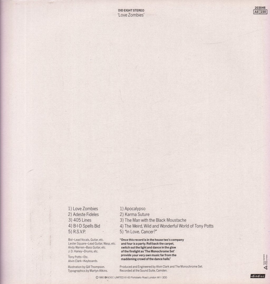 Monochrome Set - Love Zombies - Lp