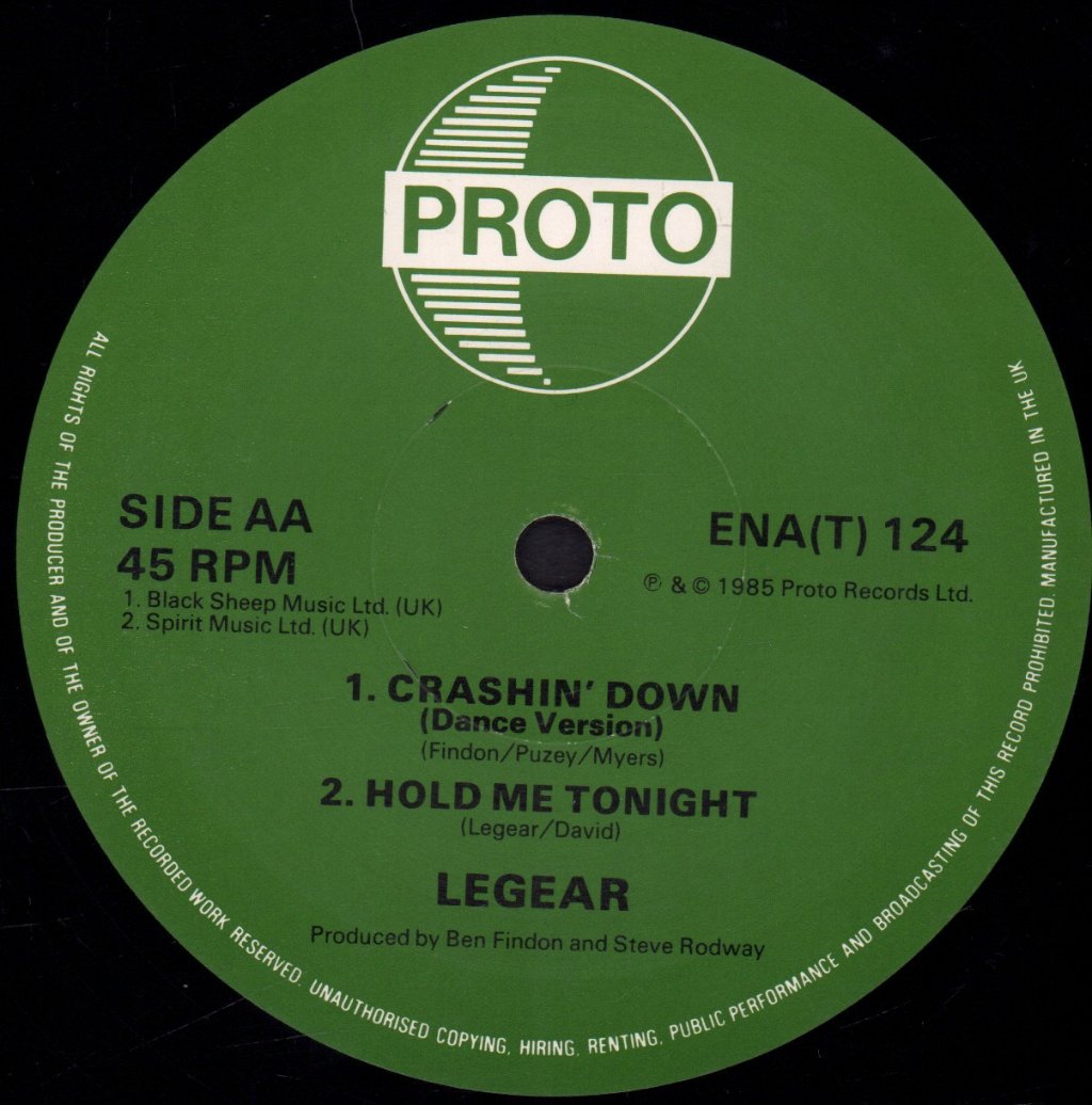Legear - Crashin Down - 12 Inch