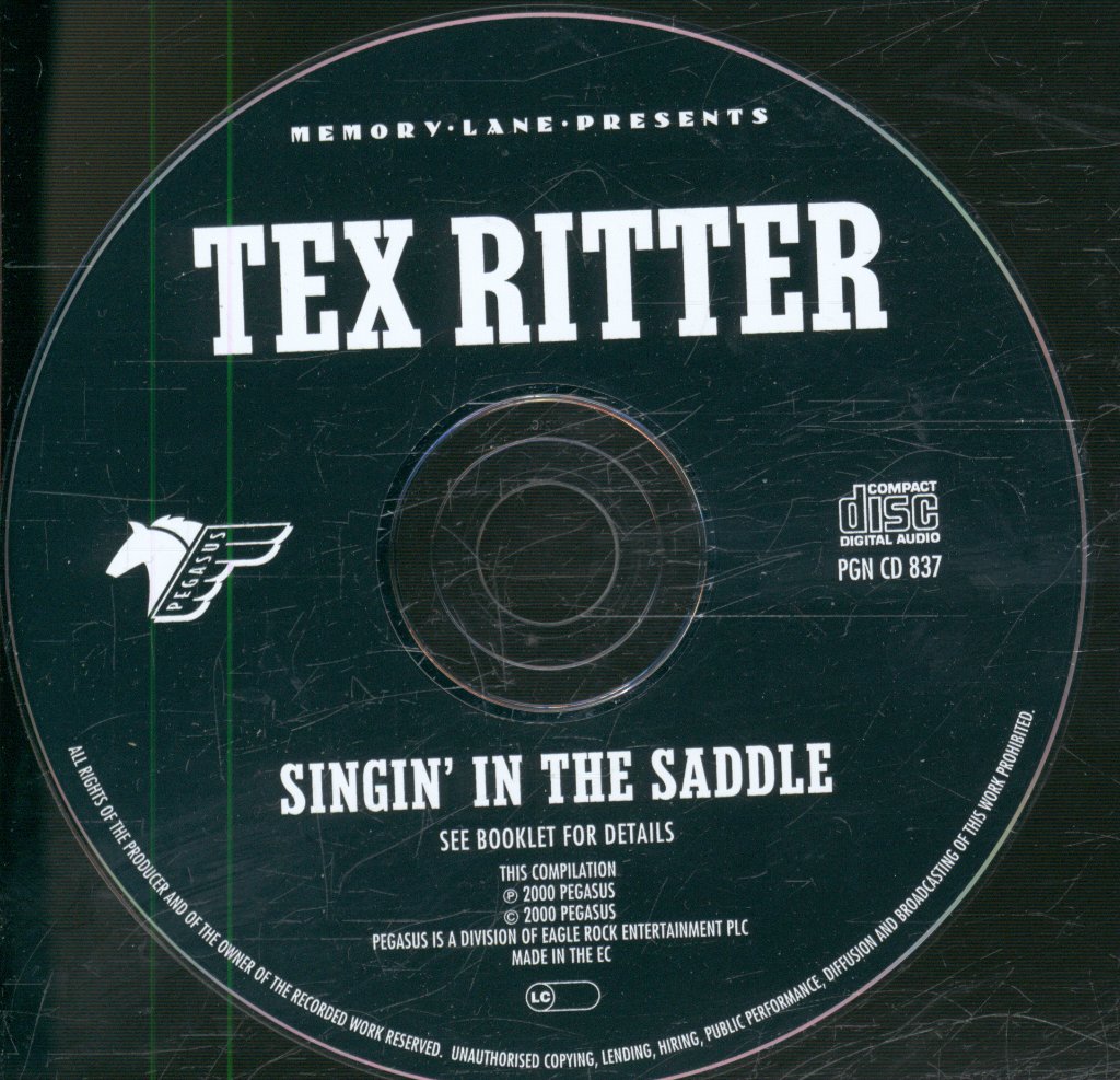 Tex Ritter - Singin' In The Saddle - Cd