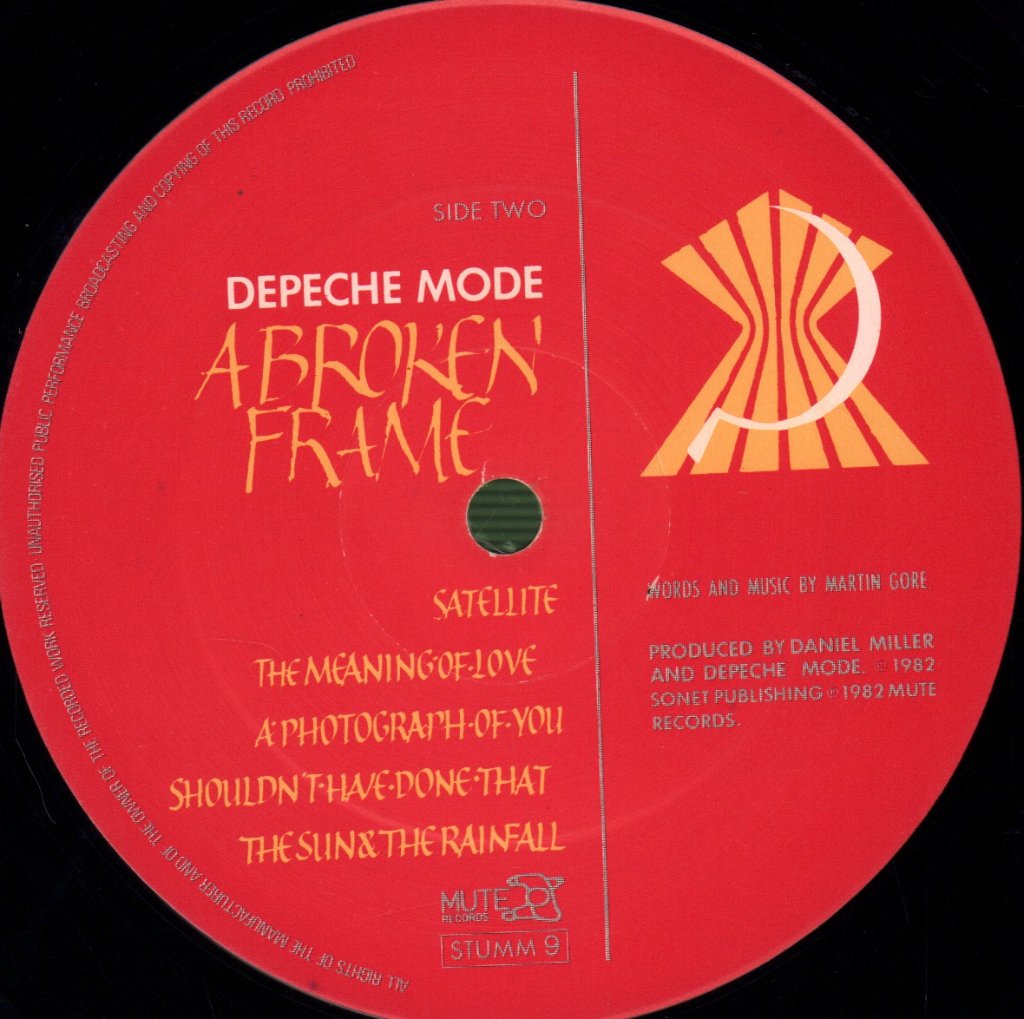 Depeche Mode - A Broken Frame - Lp