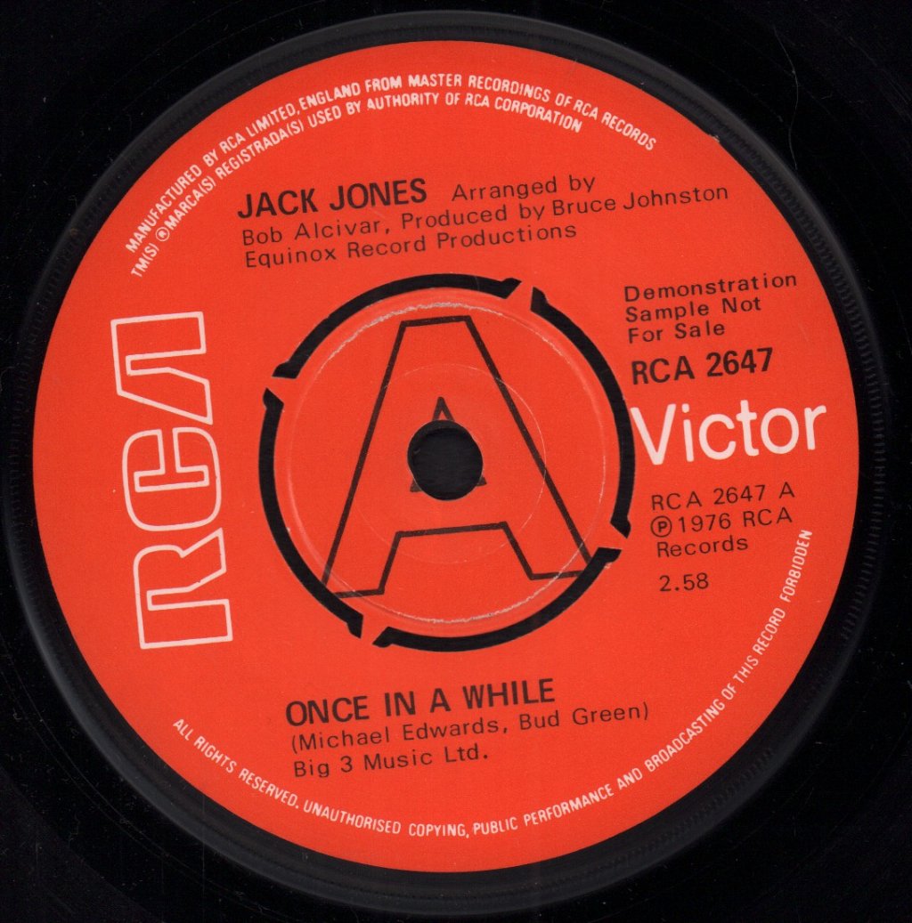 Jack Jones - Once In A While - 7 Inch