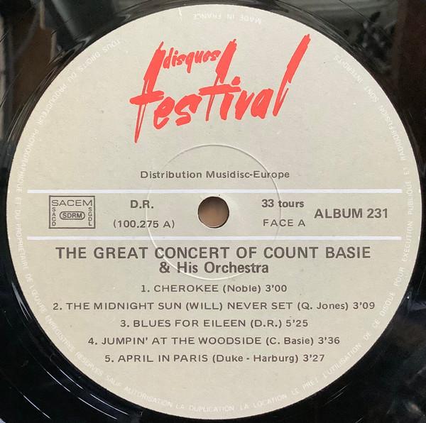 Count Basie Orchestra - Great Concert Of Count Basie And His Orchestra - Double Lp