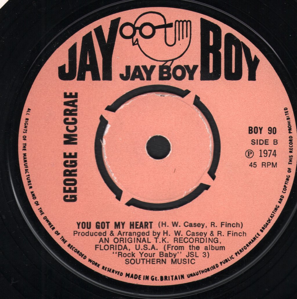 George McCrae - I Can't Leave You Alone - 7 Inch