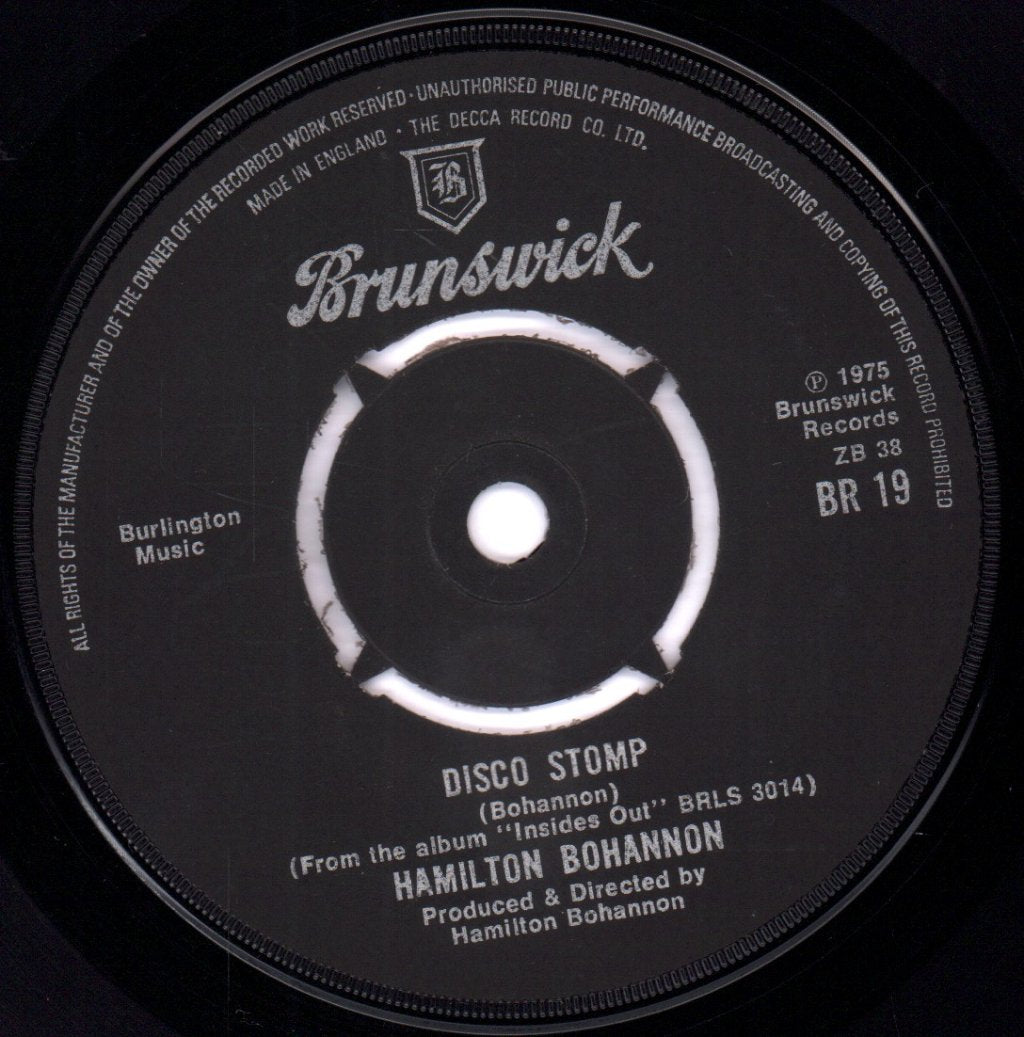 Hamilton Bohannon - Disco Stomp - 7 Inch