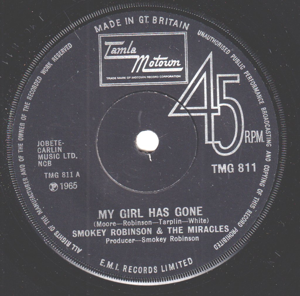 Miracles - My Girl Has Gone - 7 Inch