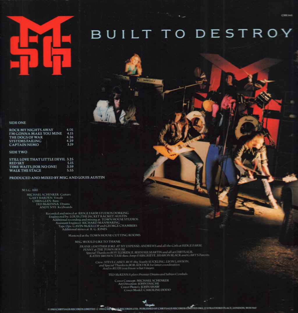 Michael Schenker Group - Built To Destroy - Lp