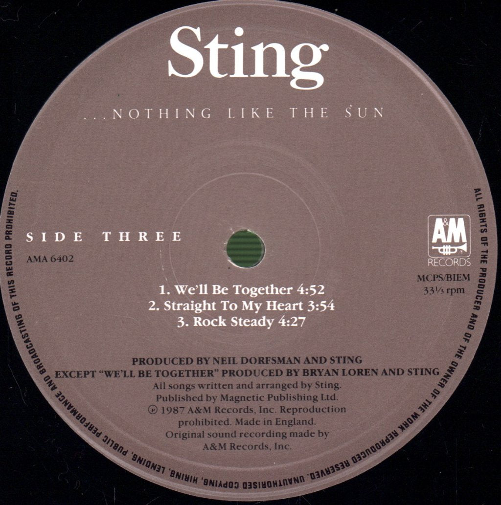 Sting - Nothing Like The Sun - Double Lp