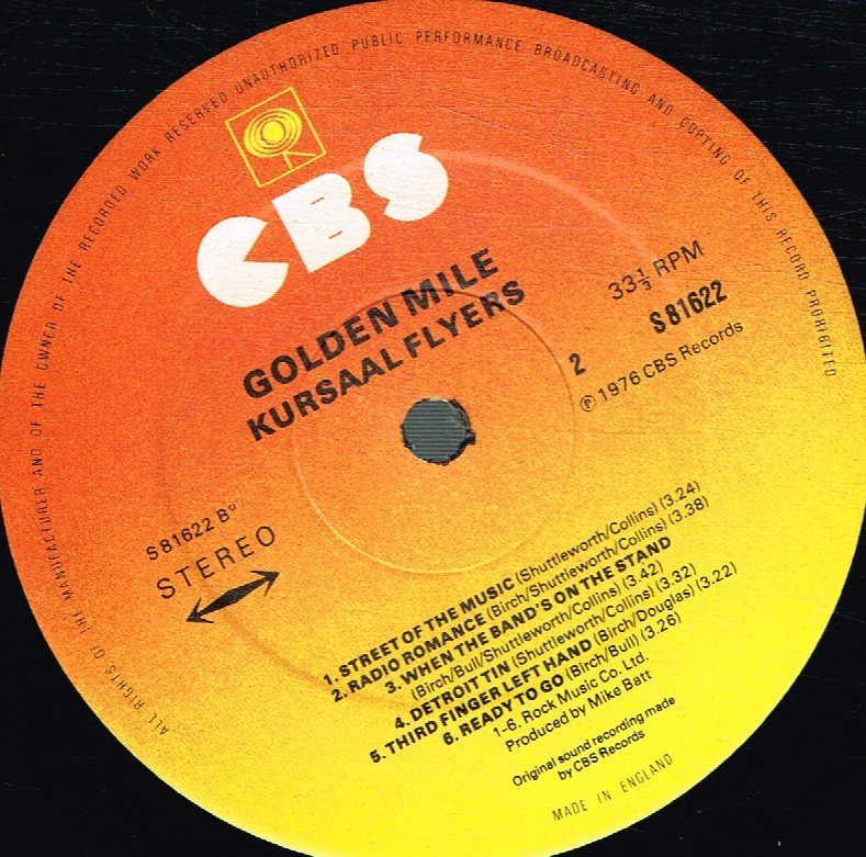 Kursaal Flyers - Golden Mile - Lp