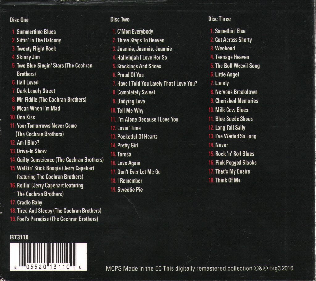 Eddie Cochran - Absolutely Essential Collection 3CD Collection - Cd Set