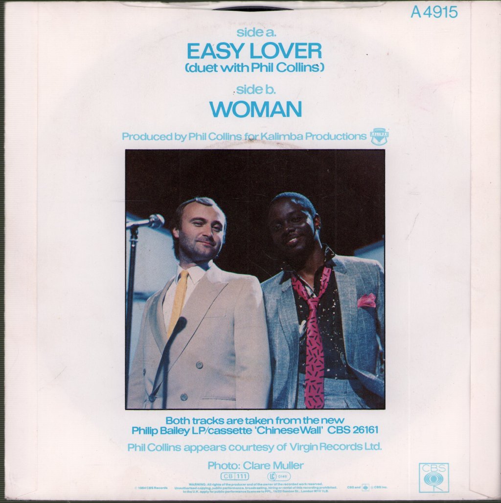 Philip Bailey And Phil Collins - Easy Lover - 7 Inch