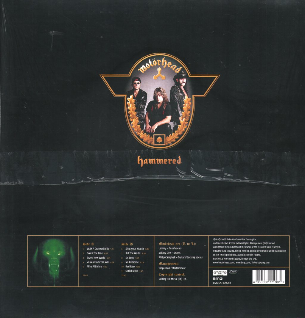 Motorhead - Hammered (20th Anniversary) - Lp