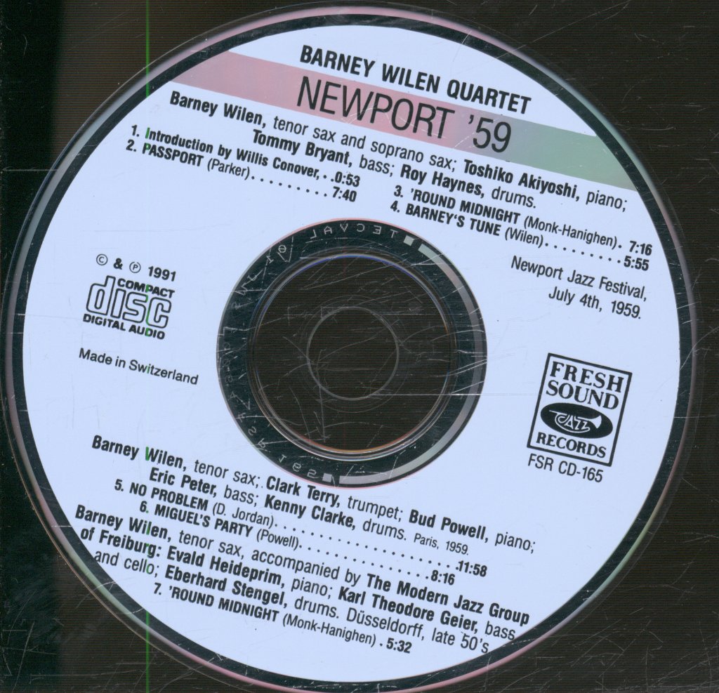 Barney Wilen Quartet - Newport '59 - Cd