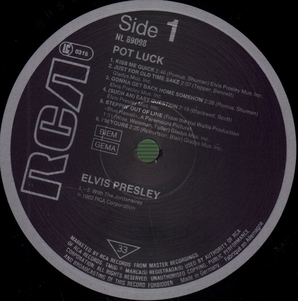 Elvis Presley - Pot Luck - Lp