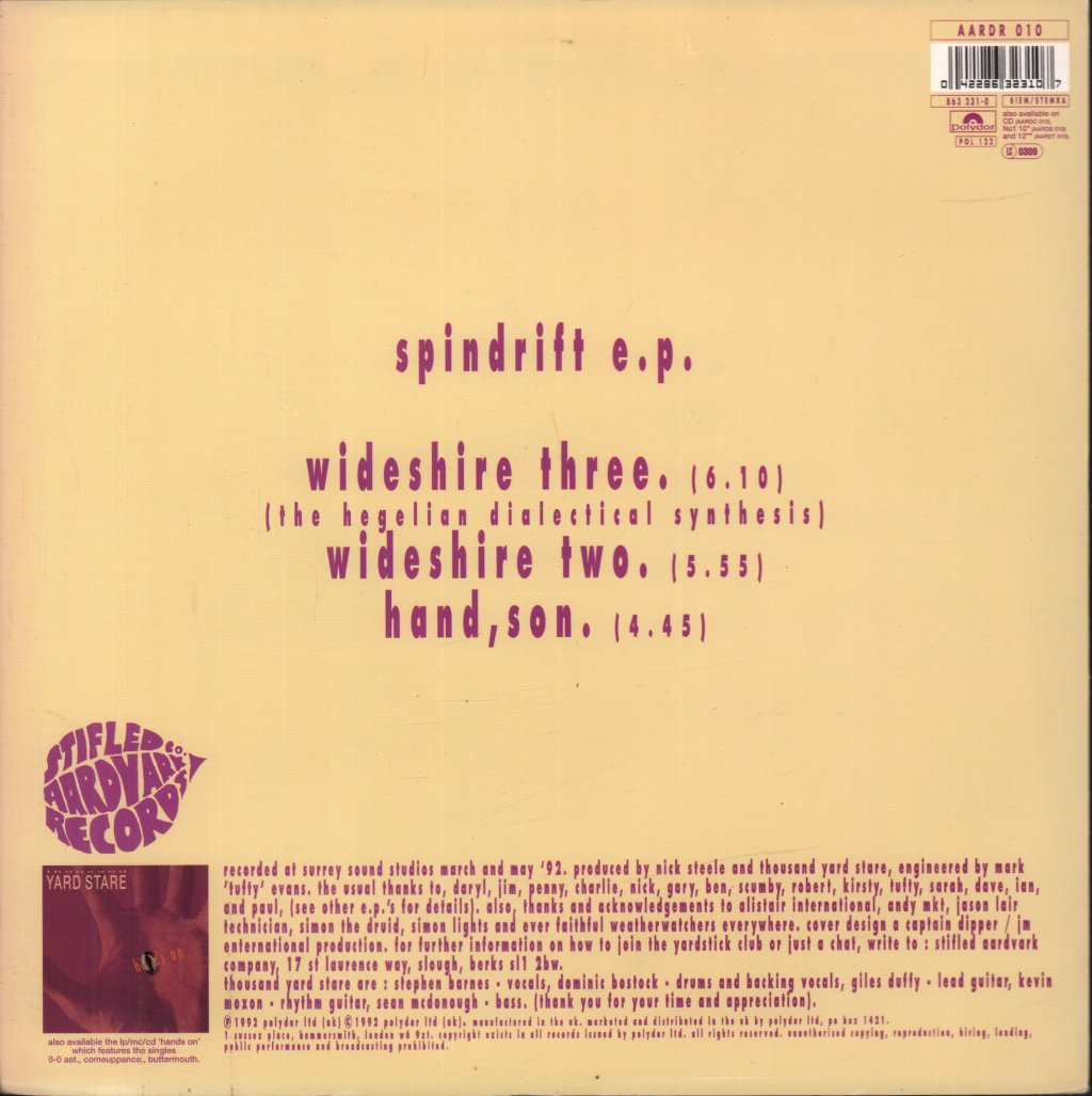 Thousand Yard Stare - Spindrift Ep - 10 Inch