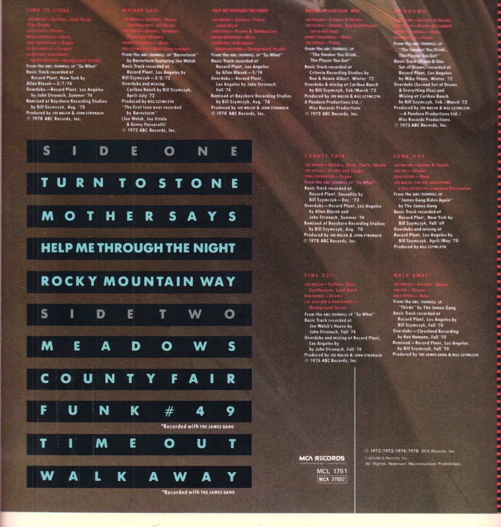 Joe Walsh - Best Of - Lp