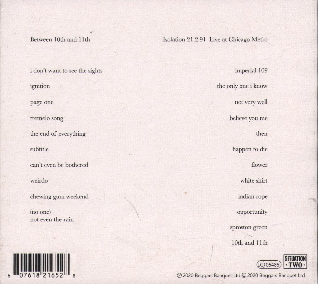 Charlatans - Between 10th And 11th / Isolation 21.2.91 - Cd