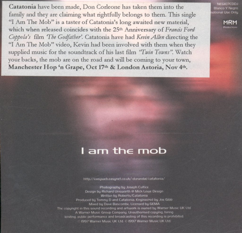 Catatonia - I Am The Mob - Cd