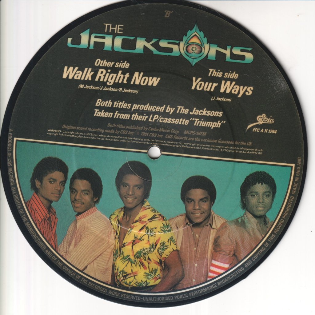 Jacksons (Us Group) - Walk Right Now - 7 Inch