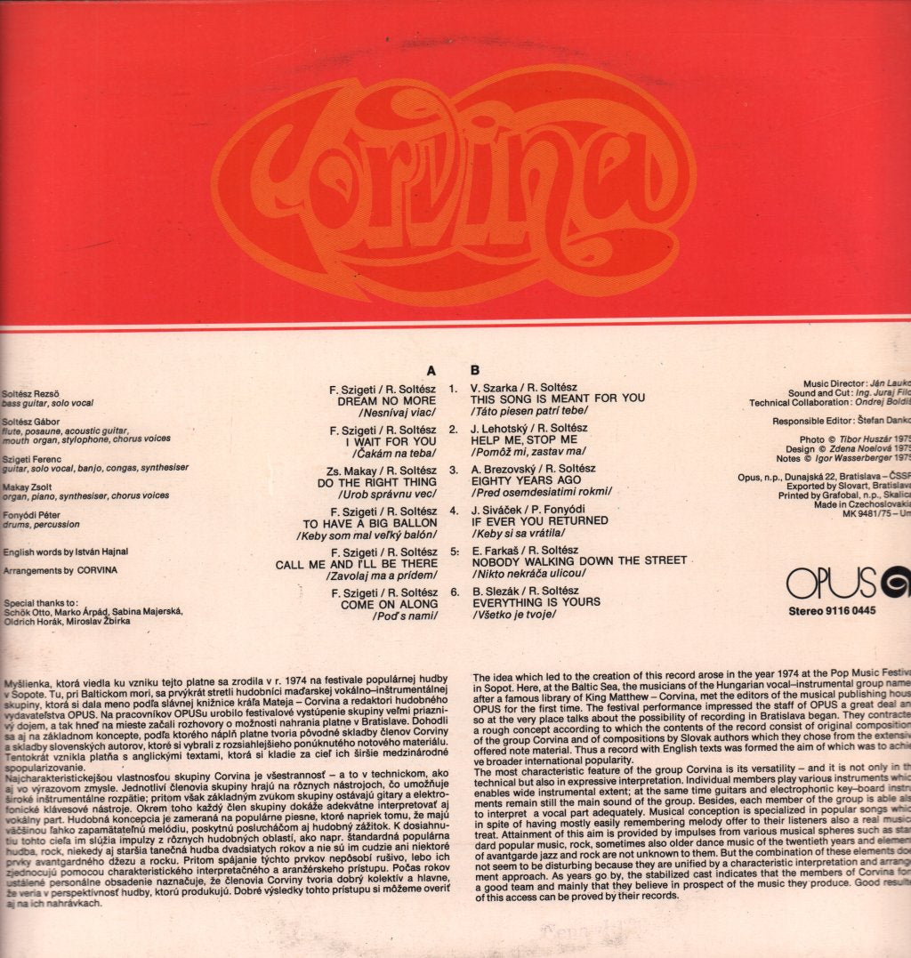Corvina - Corvina - Lp