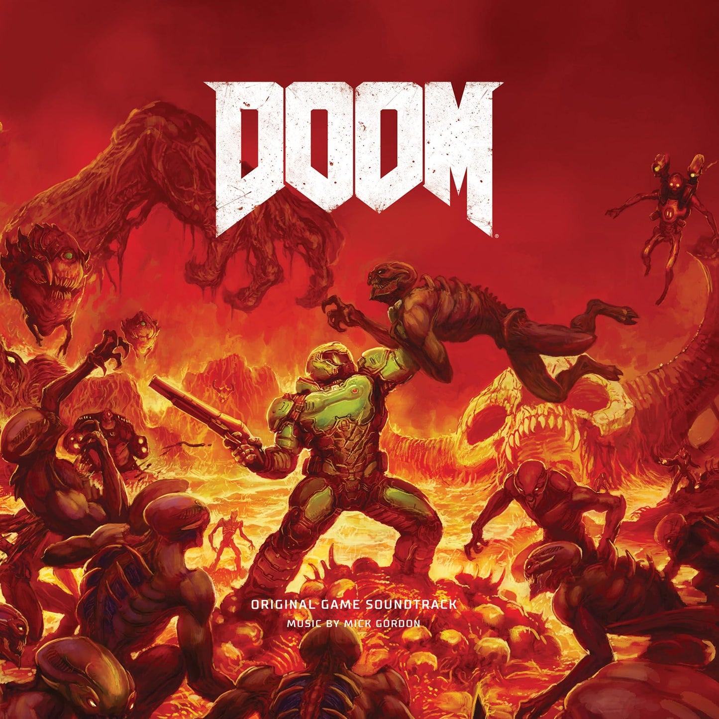 Mick Gordon - Doom (Deluxe Double Red Vinyl) - Double Lp