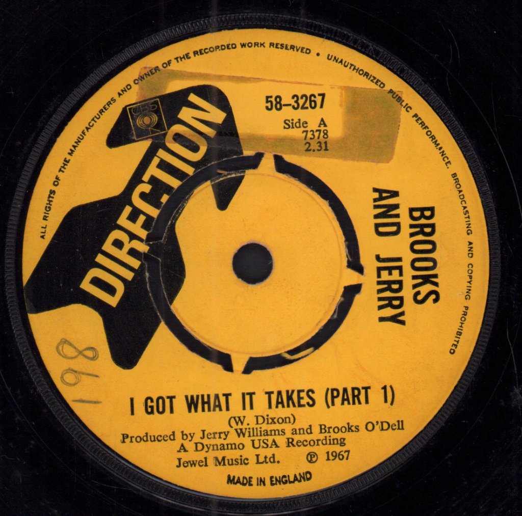 Brooks And Jerry - I Got What It Takes - 7 Inch