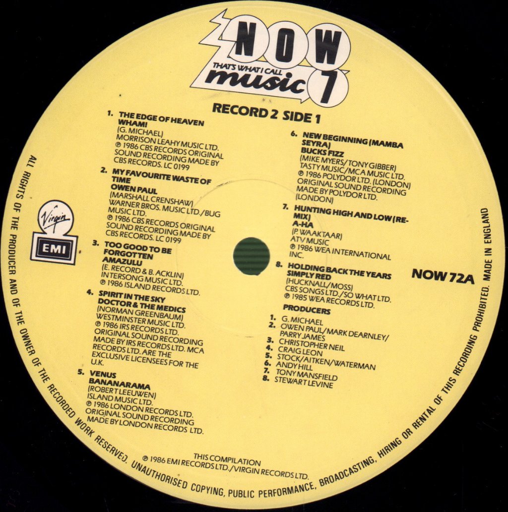 Various Artists - Now That's What I Call Music 7 - Double Lp