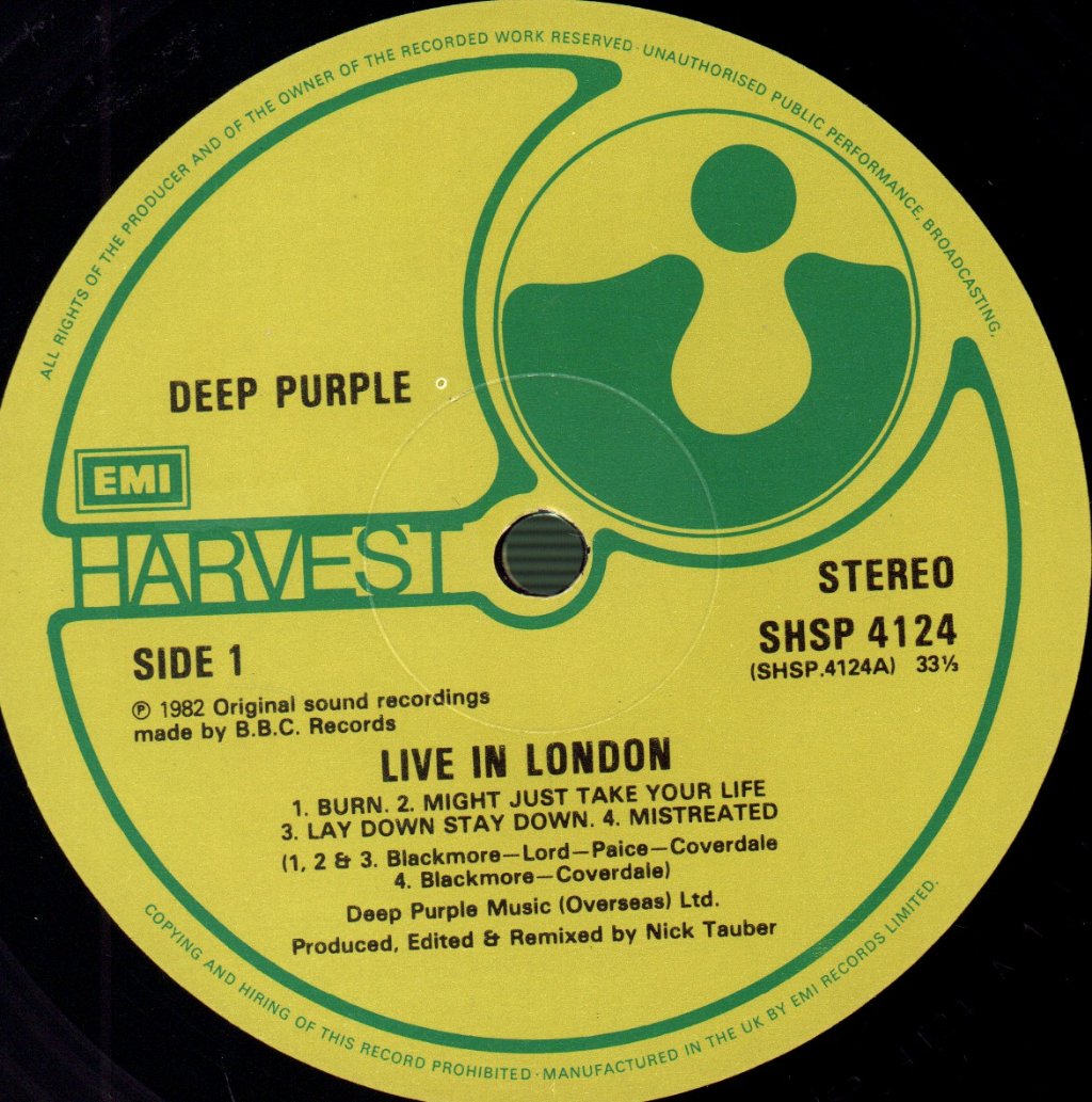 Deep Purple - Live In London - Lp